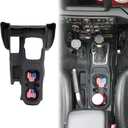 Center Console Organizer for Jeep Wrangler JL Gladiator JT 20182025 | Anti-Slip Cup Holder Insert Gear Shift Side Tray, Car Storage Accessories