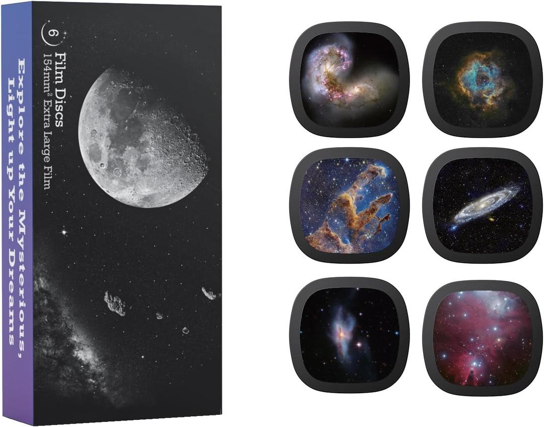 Realistic Discs - Discs for Ainael Meteor and Galaxy Projector, 5k Ultra HD Slide for Home Planetarium, 6 Discs Set Without Projector (Nebula 3)
