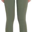 Womens Leggings High Waisted Lounge Legging 25" Inseam Gym Workout Leggings for Women Buttery Soft Yoga Pants (Green, L)