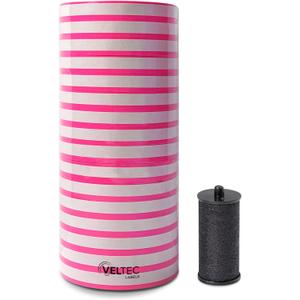 Veltec Premium Pricing Labels for Monarch 1110 Price Gun, 16 Rolls, 17,000 Labels, Ink Roller Included (Pink)