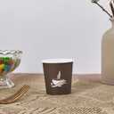 LITOPAK 500 Pack 4 oz Paper Cups, Brown Disposable Hot Coffee Cups for Party, Picnic, Travel, and Events