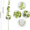IPOPU Sage Green Delphinium Artificial Flowers 5PCS Silk Larkspur Realistic Faux Snapdragon for Vase, Wedding Centerpieces, Home Table Party Decor