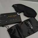 MZOO Luxury Sleep Eye Mask for Side Sleeper Men Women, Zero Eye Pressure 3D Sleeping Mask, Light Blocking Patented Design Night Blindfold, Soft Eye Shade Cover for Travel, Black