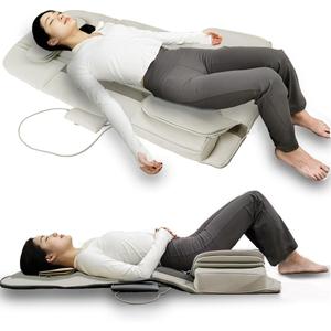 Full Body Stretching Massage Mat with Airbags. 3D Lumbar Traction - Neck, Back, Waist, Hip Relaxation & Pain Relief. Back Heating Massager Pad, Foldable & Portable.