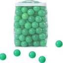 Ball Pit Balls for Kids, Plastic Refill 2.2 Inch Balls, 100 Pack, Bright Colors, Phthalate and BPA Free, Includes a Reusable Storage Bag with Zipper (Green)