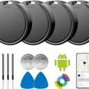 Air Tags for Android,Air Tags-4 Pack Android,Android Tracker Tags,2 Year Battery Life,Google Find Trackers for Google'S Find Hub App,IP65 Waterproof Luggage Tracker Android for Keys,Wallets,Suitcases