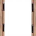 MCS Canvas Float Frames 12x16 Frame, Walnut Woodgrain for Finished Canvases, Vertical & Horizontal Wall Hanging with Adhesive for Canvas Paintings (1-Pack)