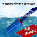 Dicio Waterproof Landscape Wire Connectors Small 45 PCs UL Listed,Waterproof Electrical Splice kit Wire Connectors Nuts Best for Outdoor Landscape Lighting