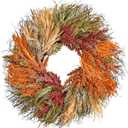 Nearly Natural 26in. Fall Sorghum Harvest Autumn Artificial Wreath