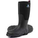 Trudave Rubber Boots for Men with Steel Shank, Waterproof Insulated Reliable Rain Boots for Outdoor Work Hunting, Warm Dry 5mm Neoprene Anti-slip All-Season Mud Boots, Size 13 Men