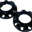 2 PCS New 2017-2022 F250 F350 Super Duty Front Gloss Black Wheel Center Hub Cap Replaces HC3Z-1130-U