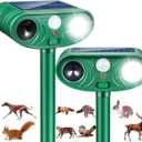2026 Sonic Fortress Pro Deer Repellent Devices, Racoon Repellent Outdoor Squirrel Fortress Pro IP65 Animal Repeller Cat Deterrent with Motion Sensor&Flash Light to Scare Dog Out of Garden(2Pack)