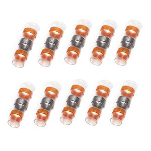 60Pcs AWG 8 Orange Solder Butt Connectors Heat Shrink,Solder Seal Wire Connectors for Automotive Marine Boat Trailer