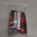 Dog Sweater Dress Plaid Knitwear for Small Medium Dogs Warm Puppy Pet Turtleneck Stretch Pullover Cute Fall Winter Vest Clothes with Leash Hole for Christmas (Red, S)