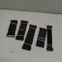 Trilancer Elastic Cinch Straps with Anti-Slip Strips, 5 Size Combo(10-Pack) Heavy Duty Hook and Loop Storage Straps for Extension Cords,Cables, Ropes, Hoses, Bike, RV, Pant Garters,Garage Organization (5 size combo(9''+12"+14''+18"+24"))