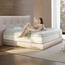 Queen Mattress 12 Inch Hybrid Bedroom Mattress, Cooling Gel Memory Foam & Wrapped Pocket Coils, Couple Motion Isolation, Balanced Support, CertiPUR-US Certified
