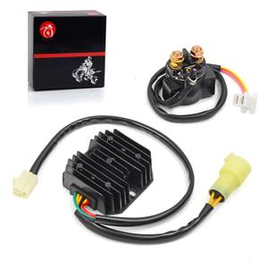 Voltage Regulator Rectifier & Starter Relay Solenoid Compatible with Honda 300FW Fourtrax 300 TRX300 TRX300FW 1988 1989 1990 1991 1992 31600-Hc4-010