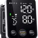 Oklar Blood Pressure Monitor Upper Arm Monitors for Home Use BP Machine Sphygmomanometer with 2x120 Reading Memory Adjustable Arm Cuff 8.7"-15.7" Large Display with LED Background Light Storage Bag