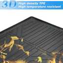 Powerty Trunk Mat for 2024 2025 2026 Chevrolet/Chevy Trax Accessories Cargo Mats TPE All Weather Cargo Liner Heavy-Duty Trunk Liners