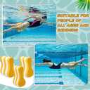 Soulchen 3 Pack Swimming Pull Float, 3 Sizes EVA Swimming Kickboard Swim Buoy 5 Layer Training Leg Float Aid Pool Buoy for Lap Training, Combo Pull for Adults and Beginners Train