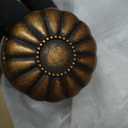 Asidrama 4 Pack Antique Brass Privacy Door Knobs with Lock, Vintage Door Handles with Antique Brass Door Knobs Interior for Bedroom or Bathroom, Heavy Duty Door Lever for Left Right Sided Doors 211