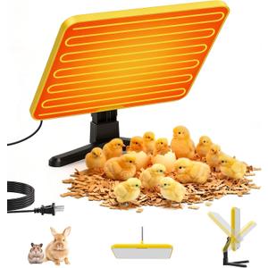 Chick Brooder Plate - Energy Efficient Chick Heating Plate with Adjustable Height and Angle, 50-158F Digital Temp Control for Winter Chicken Coop, Brooder Box, Ducklings