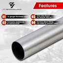 2.25'' Mild Steel Custom Exhaust Kit 16 Gauge Tubing Mandrel Bend Pipe Straight & U-Bend Universal 8PCS