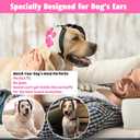 Upgraded Dog Ear Muffs for Noise Protection - 22dB NRR Noise Cancelling Headphones with Dog Paw Design, Calming Earmuffs for Thunder, Fireworks & Hunting (XXXS, White-Pink) (Pink)