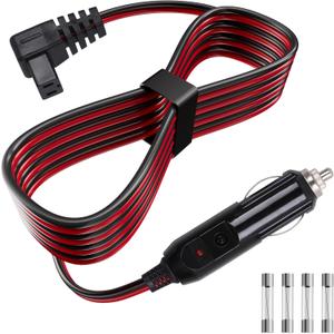 Sigely Car Refrigerator DC Power Cord, 12V/24V Car Fridge Cooler Power Supply Cables Replacement for Alpicool, Setpower, JoyTutus, ARB, ICECO