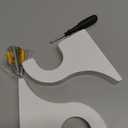 Briwooody 2 Pack Wooden Curtain Rod Brackets Curtain Rod Holder Wood Brackets Classics 3 1/2" Return Bracket for 2" Pole (White)