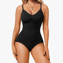 Irisnaya Women Slimming Bodysuits Shapewear Tops Tummy Control Body Shaper Spaghetti Strap Camisole Leotards Bodycon Jumpsuit size M,L