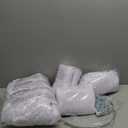 Ceiling Drapes Hanging Kit for Wedding with Hanging Ring and 6 Panels 5ftx15ft White Sheer Chiffon Fabric Ceiling Curtains for Wedding Arch Party Ceremony Stage Decoration Tent Drapery