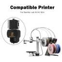 HzdaDeve 2 Pack A1 Mini/A1 Hotend Print Head Hot End Kit Extruder Upgrade High-Temperature 0.4MM Hardened Steel Nozzle Replacement with 4PCS Silicone Cover Sock for Bambu Lab 3D Printer Accessories