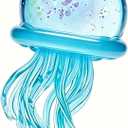 Jellyfish Squeeze Toy, Squishy Stress Relief Sensory Fidget, Slow Rise, Pink, for Adults