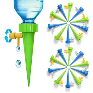 Self Watering Spikes for Plant, Plant Watering Spike,Automatic Plant Waterer for Garden Planter Indoor & Outdoor Adjustable Drip Irrigation Vacation Plant Waterer (20)