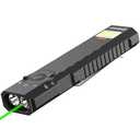 DEFENTAC 1300 Lumens Aluminum EDC Flashlight with Green Beam, Purple LED, Utility and Caution Light, Rechargeable Portable Pocket Light with Strobe, Five Lights in One for Emergency