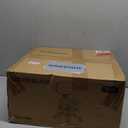 Drafting Chair with Backrest  Adjustable Foot Rest Rolling Stool with Wheels, PU Leather Swivel Stool for Office Spa Studio Lab Counter Salon Home Work Bar Kitchen Shop(Black)