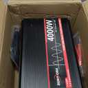 4000 Watt Pure Sine Wave Power Inverter, 12V DC to 110V/120V AC Converter 8000W Peak, with Remote Control LCD, 4 AC Outlets & USB Port & Hardwire Terminal, for Truck RV Boat Camping Solar System EPS