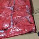 Peomeise Stretch Spandex Folding Chair Cover for Wedding Party Dining Banquet Event (Red,25pcs)