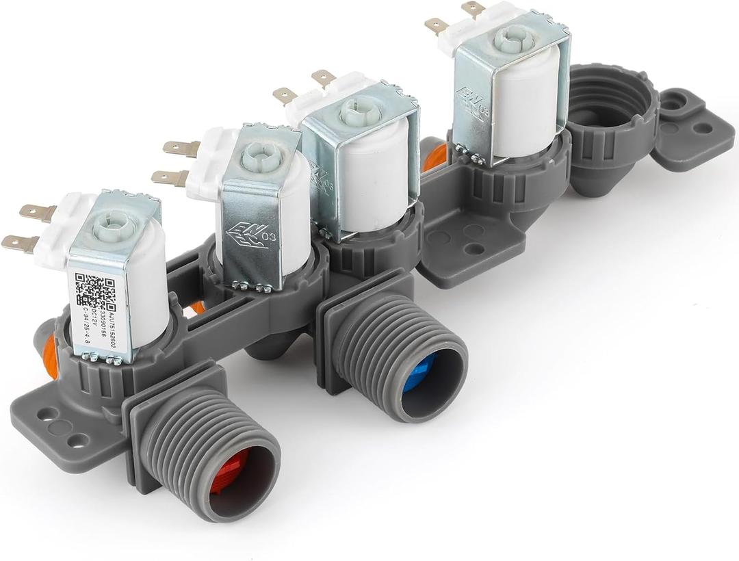 Upgraded AJU75152602 Washer Inlet Valve Assembly Compatible with LG WT7100CW, WT7300CV, WT7400CW, WT7800CW, WT7405CV, WT7305CV, WT7400CV, WT7800CV, WT7155CW, Replaces:5221EA1008S, AP6335382,4873914