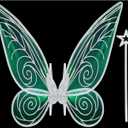 quescu Fairy Wings for Adults,Butterfly Wings for Girls,Angel Wings,Fairy Costume for Women Halloween Dress Up Party Favor (Silver)