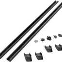 Rough Country Adjustable T-Slot Crossbars for Pickup Truck Beds Fits 57.25"65.25" Tracks, 3.25" Tall Cargo Rails, Universal T-Slot Mounting for Racks & Accessories