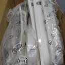 32-122inch Corner Shower Caddy Tension Pole White, Rustproof Drill-Free Shower Shelves for Bathroom Bathtub Washbasin, Adjustable Shower Organizer with 4 Tier Patent Stable Shelves & Towel Bars