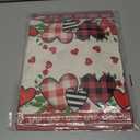 XCHI Buffalo Plaid Love Hearts Roses Flowers Valentine's Day Table Runner Table Decoration for Party Home Kitchen Dining Holiday Decor 13x108 Inch