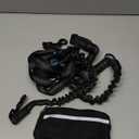 iYoShop Hands Free Dog Leash with Zipper Pouch, Dual Padded Handles and Durable Bungee for Walking, Jogging and Running Your Dog (Large, 25-120 lbs, Black)