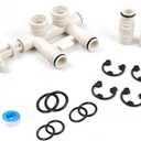 7345388 Water Softener Standard Bypass Valve Assembly Compatible with Whirlpool, Kenmore, EcoPure, GE, Morton, NorthStar