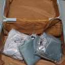 Dansydaisy Adult Game Toy Storage Organizer Case and 9 Pcs Toy Storage Bags, Reusable Organizer Case Lock Box for Women and Men, 3 Sized Bag for Home(Medium,Regular Style,Sky Blue Color)