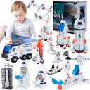 Large Space Exploration Astronaut Kids Toy, Rocket & Shuttle with Light/Sound & Spray Effects, Outer Space Playset Series