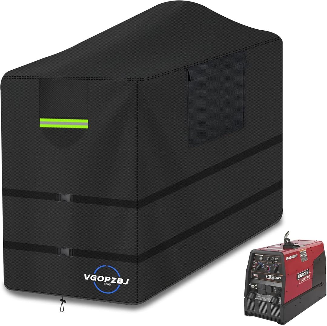 Engine Driven Welder Cover 600D Welder Cover Waterproof For Ranger GXT Series Welder & Engine Driven Welder 230/265/325/225 With Click-Close Straps & Reflective Strip All Weather Protection