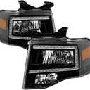 Spyder (xTune) Ford Expedition 2007-2014 Headlights with Light Bar -Black
